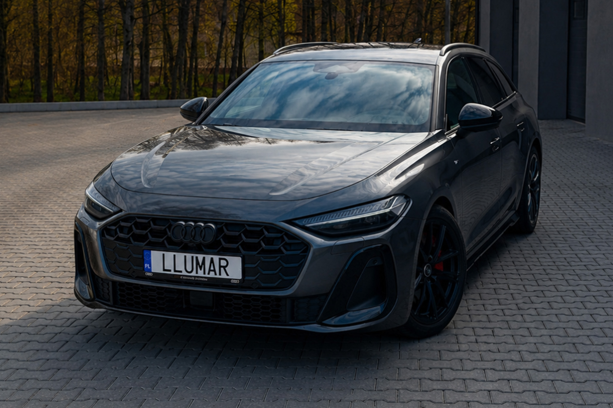 Audi A5 zabezpieczone folią PPF LLumar Gloss w pakiecie Full Front w PWJ