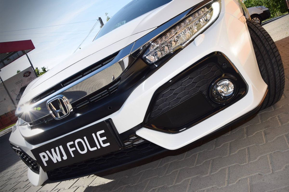 Honda Civic Zabezpieczenie Lakieru Folią PPF w Aucie