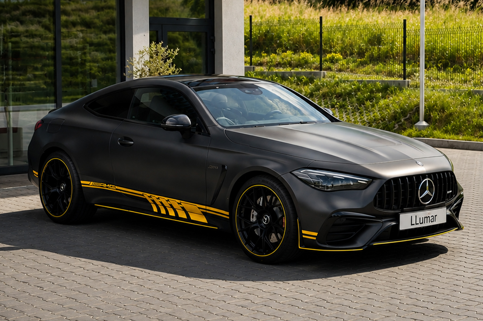 ochrona matowego lakieru Mercedes-AMG CLE 53 folią PPF