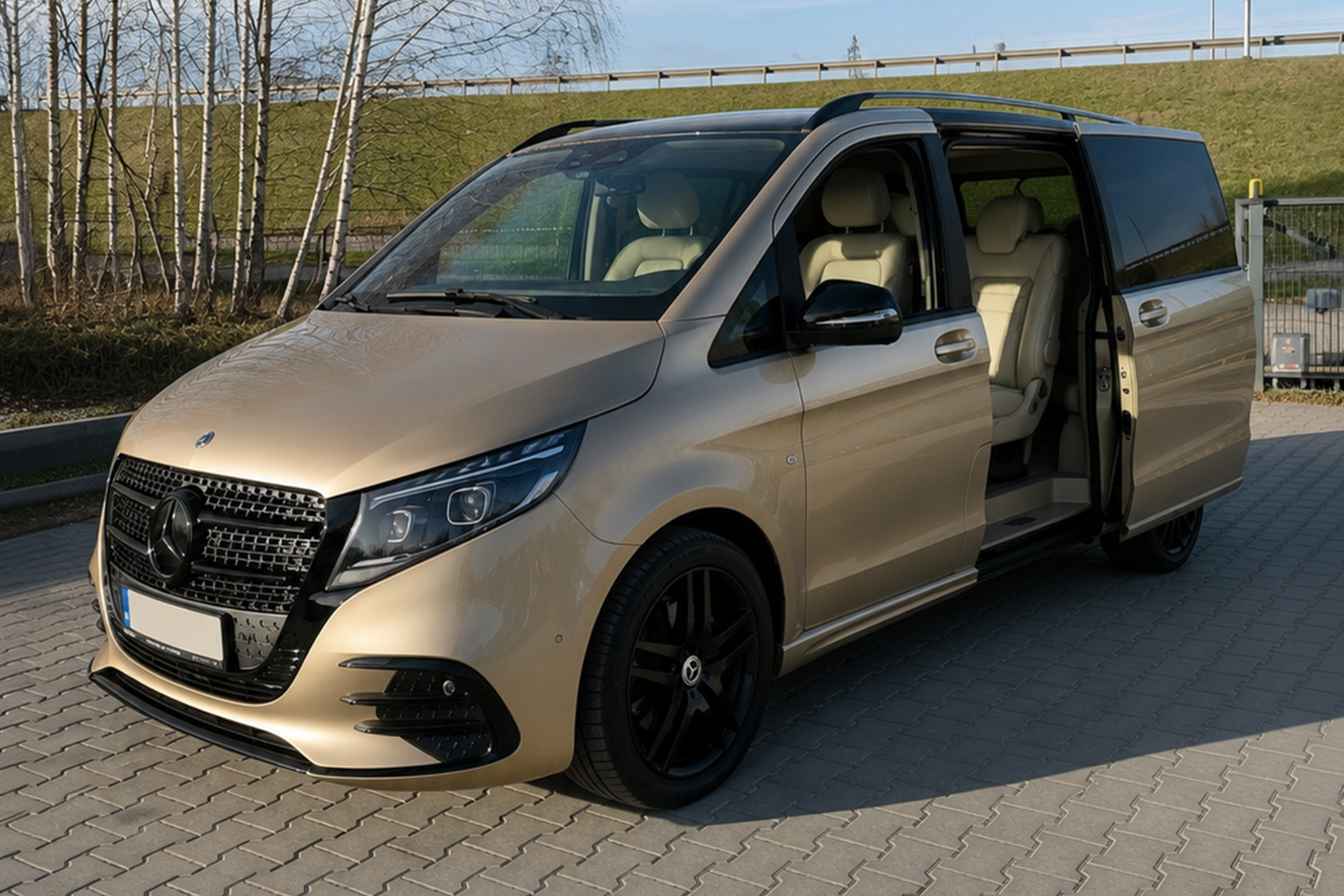 ochrona lakieru Mercedes Klasa V folią Black PPF