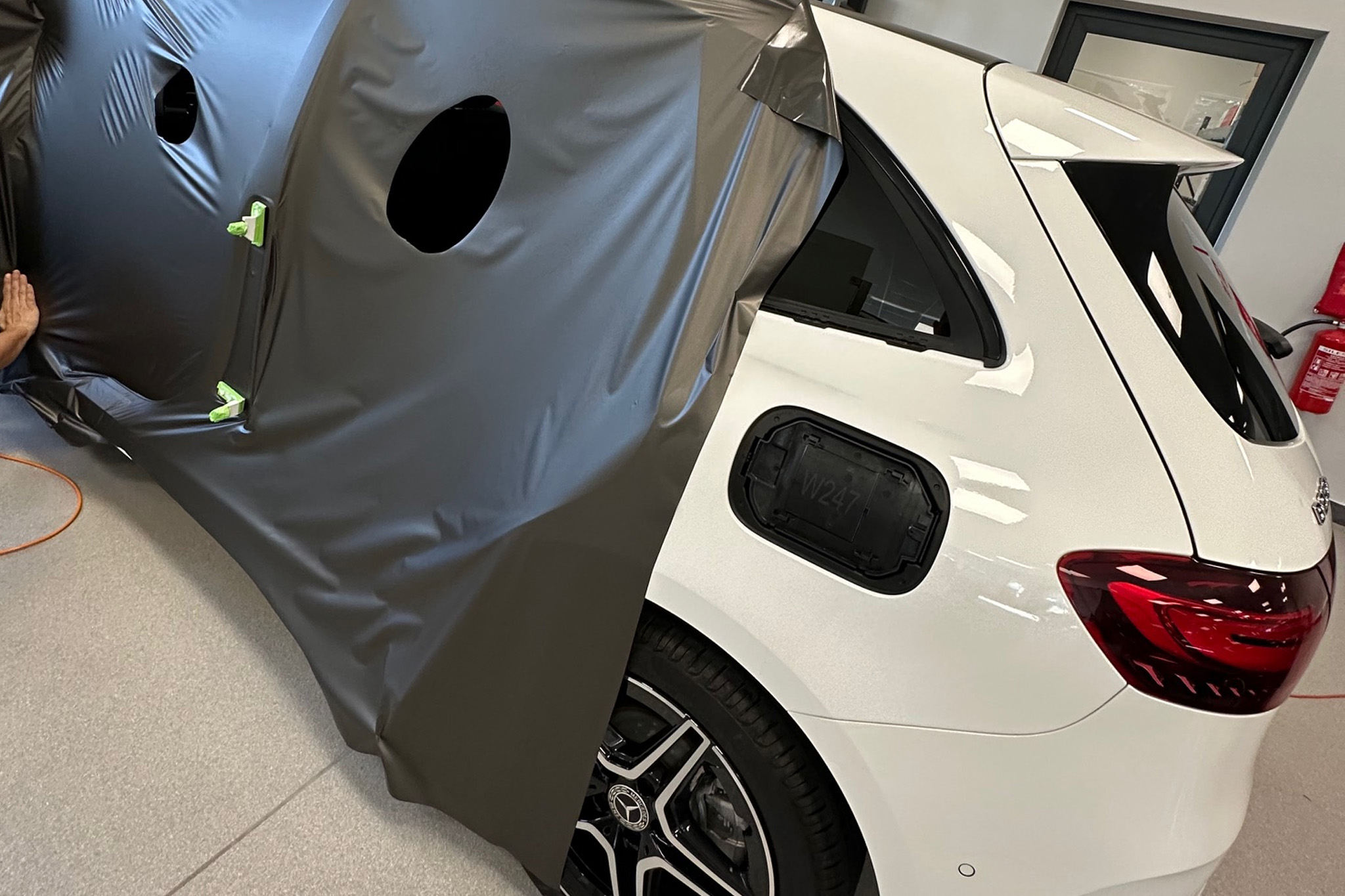 zmiana koloru auta mercedes klasa b