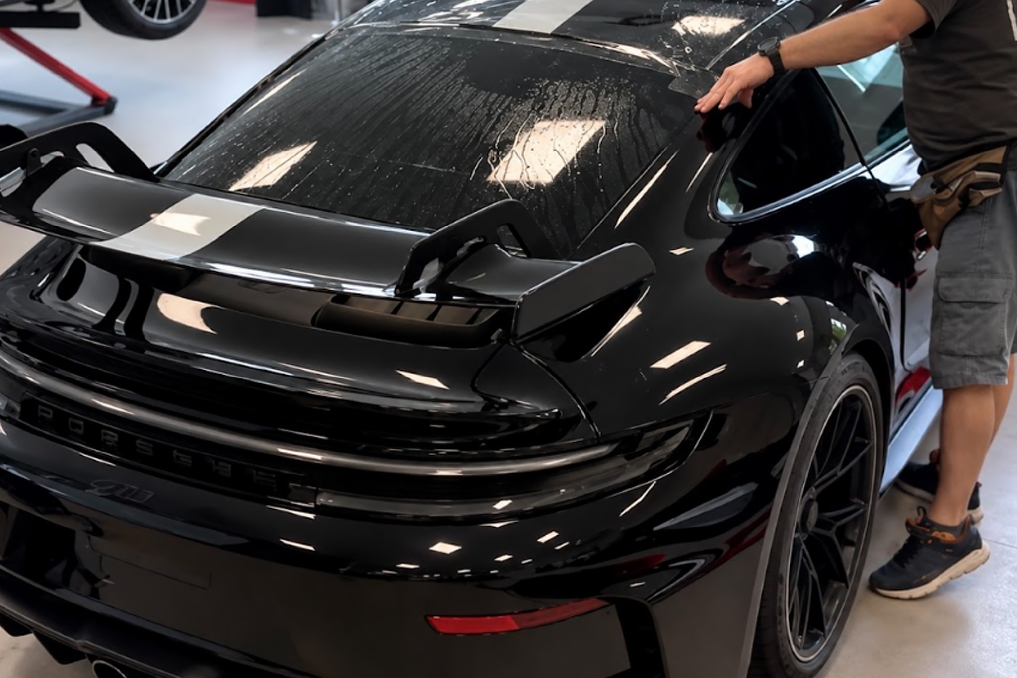 Porsche 911 GT3 zabezpieczone folią PPF LLumar Platinum i Platinum Extra w PWJ